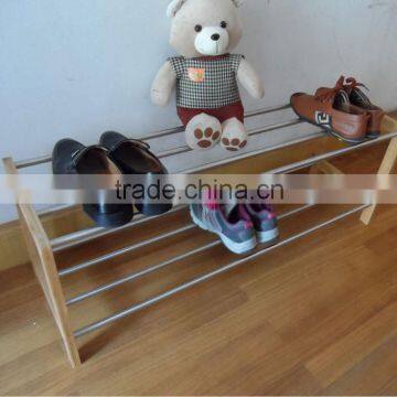 Bamboo Steel Tube Shoe Rack
