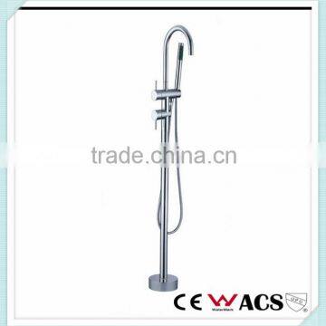 Freestanding Floor Mounted Bathtub Spout Faucet Cold/Hot Mixer Tap photo-4