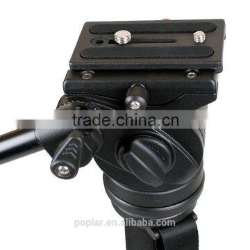 Poplar Max 8KG Load New Professional JY0506 JY-0506 Video DSLR Camcorder Fluid Tripod Head Drag Slider Rail Handle Head photo-2