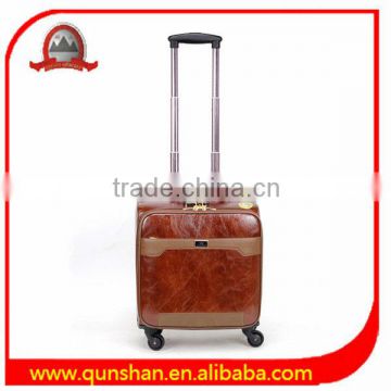 business leather trolley luggage