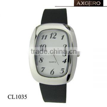 Cheap china manufacturer leather bracelet man watch