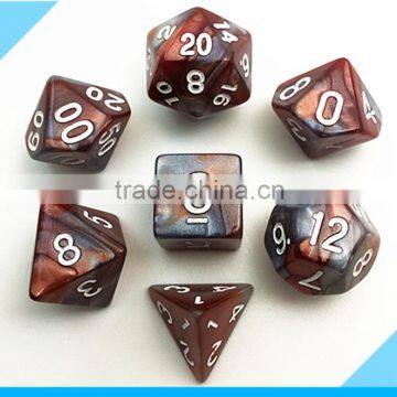 High quality Acrylic polyhedral dice game set