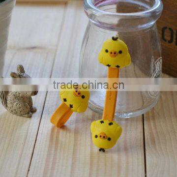 2012 Cute duck MP3 MP4 earphone headphone bobbin winder/cable holders/cord clip/wire twister                        
                                                Quality Choice
