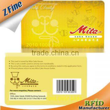 2013 hot sale pvc plastic durble vip card for tommy-shop/salon /cinema/restaurant