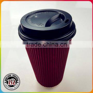 Disposable Paper Hot Coffee Tea Drinks Cups with Lids