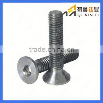 DIN7991 titanium countersunk heads screw