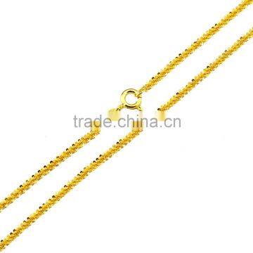 18K gold solid Italian twist chain