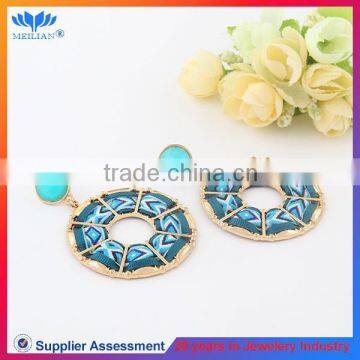 Multicolor fashion women's zircon and alloy drop earrings