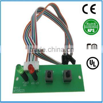 PCB with switch LED light cable