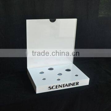 Customized White Cosmetic Display With Led photo-4
