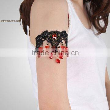 NO MOQ Party Accesorry Lace Flower Arm Upper Wedding Arm Bracelet photo-3