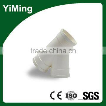 YiMing Pvc 45 Degree Pipe Fitting Lateral Tee for Welding Machine photo-3