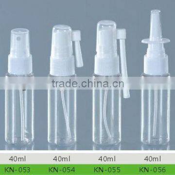 40ml PET Plastic Atomizer/Nasal/Throat Spray Bottle