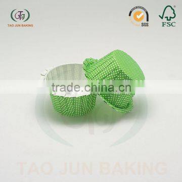 Coated Paper Baking Cupcake Liners Cups Jag Edge Polka Dots Printed photo-4
