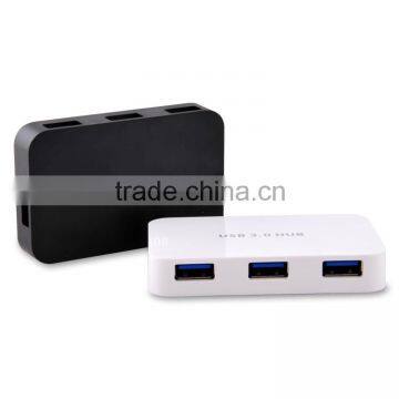 4 Port Portable Usb 3.0 Hub For Ultra Book Macbook Air Windows 8 Tablet Pc Black