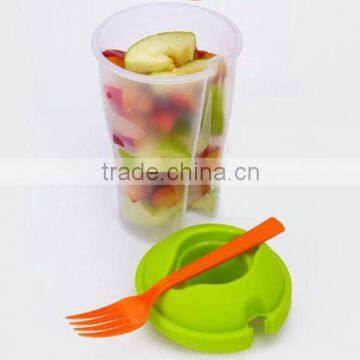 2016 Hot products White transparent salad cup