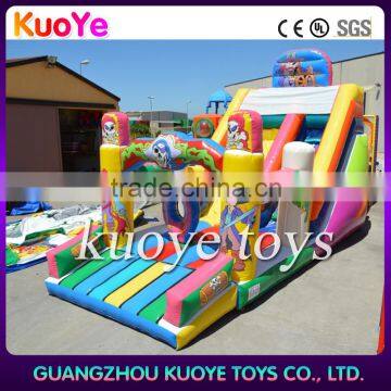 pvc commercial inflatable slide, inflatable pirate slide trampoline ,china inflatable games slide