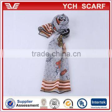 No MOQ Custom Design Printed Natural Silk Scarf photo-3