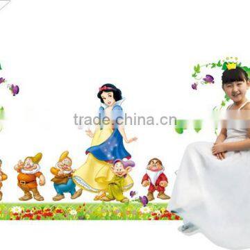 "Snow White and the Seven Dwarfs" PVC Wall Stickers, Removable Wall Stickers 1/3