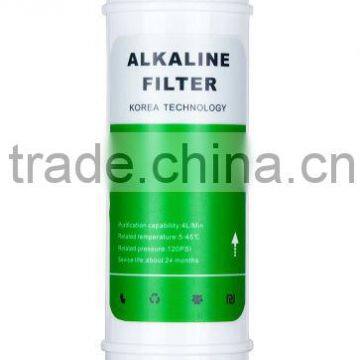 10 inch weakly Alkaline filter cartridge