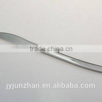 Newest stainless steel table knife with 6.0mm thickness , mirror polish, perfect handle design