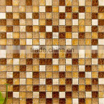 white stone mosaic tiles, coloured glass mosaic tiles, mosaic tiles mixed for covering wall well decoration