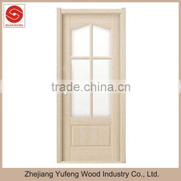single wooden doors and windows designs for bathroom