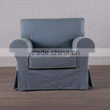 Solid wood frame senior fabric soft sofa XJ004-A