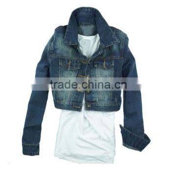 Ladies' fashion denim jean jacket