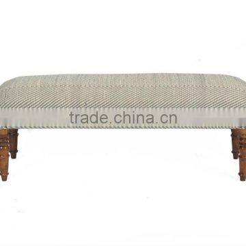 Natural Fibres Classic Upholstered Designer Bench