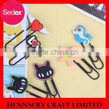 Rubber soft pvc flat metal paper clip