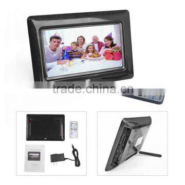 7 inch portable multifunction digital photo frame with lithium battery