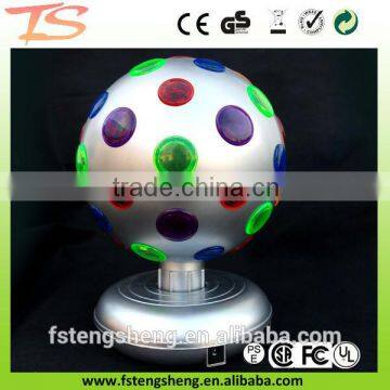 Party stage centerpiece silver color 6" electronic table disco ball