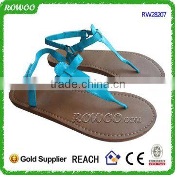 Simple Leather low price ladies sandals shoes for women