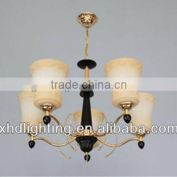 Modern wood Flower chandelier&glass pendant lamp 9615-5