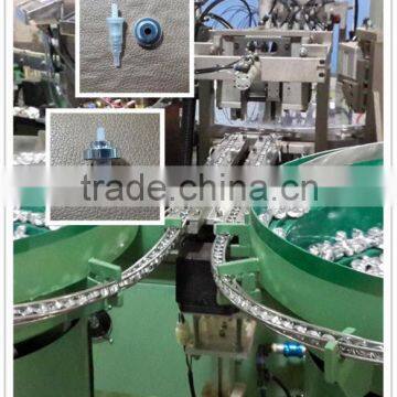 Cosmetic Plastic Dispenser Part Assembly and Test Machine