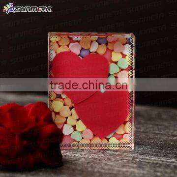 Manufacturer Supply Fashion Sublimation Crystal Love Photo Frame for Wedding Gift photo-2
