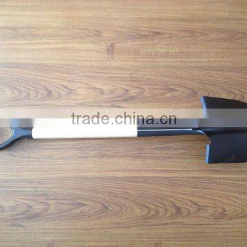 Round Point Ergo D Grip Wooden Handle Shovel photo-3