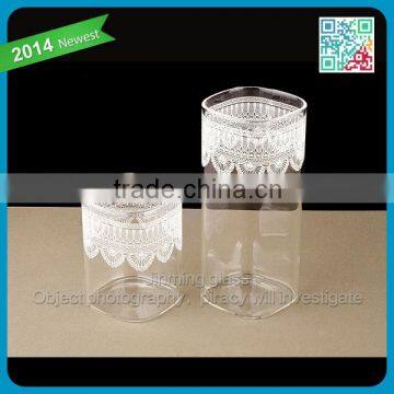 Transparent glass glasses cup drinking glass milk cup with handle