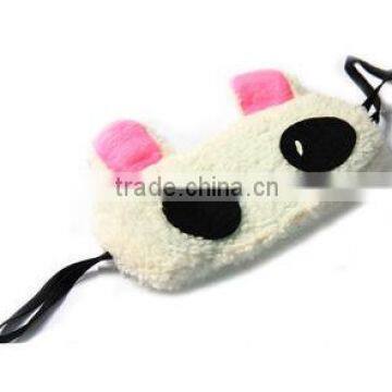 cute plush rabbit shape eyepatch with ice bag/custom plush eyepatch