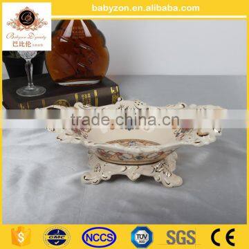 Decorative ceramic porcelain fruit plate