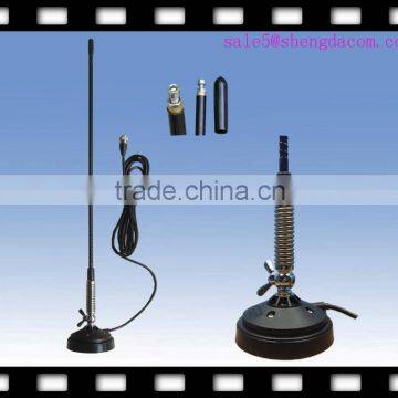 27mhz CB Antenna with spring barrel with magnetic base mount with folded whip