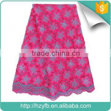 High Quality African Guipure Lace Fabric Hot Selling Gold Lace Fabric With Stones Lace Cord for Wedding Dress