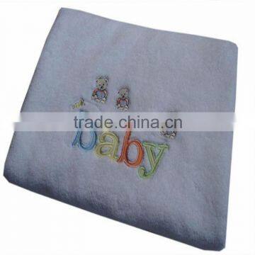 Cellular Embriodery Cotton Baby Blankets Wholesale