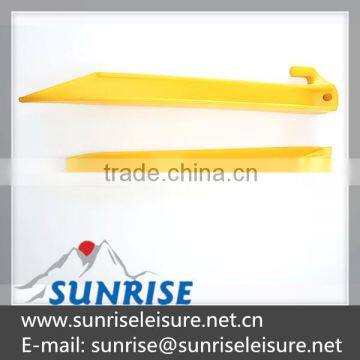 56712# 9" Yellow Plastic Tent Pegs Quality Choice photo-2