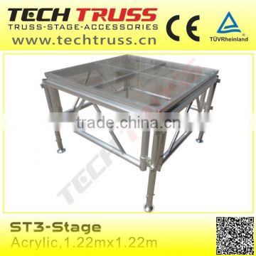 2015 Hot Sale Aluminum Concert Plexiglass Stage