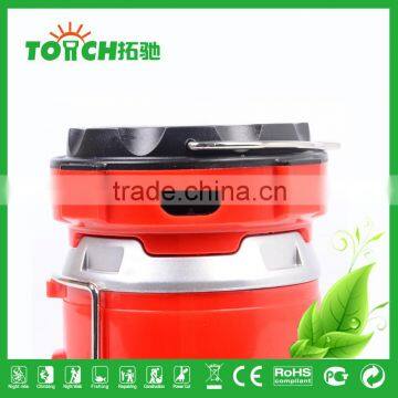 ABS Plastic LED Camping Lights for AA Battery Professional Portable Lighting Solar Rechargeable LED Camp Lamp With Charger photo-6