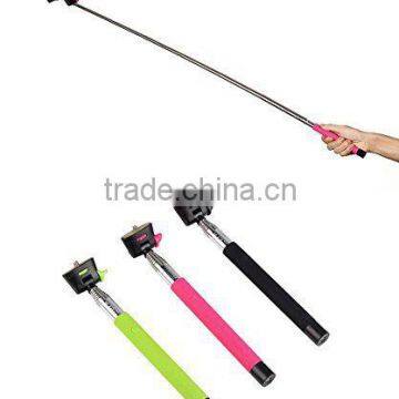 Handheld selfie monopod for mobile phone,wireless mobile phone monopod with color box