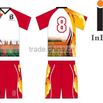 custom newest design coolmax soccer wear with oem service