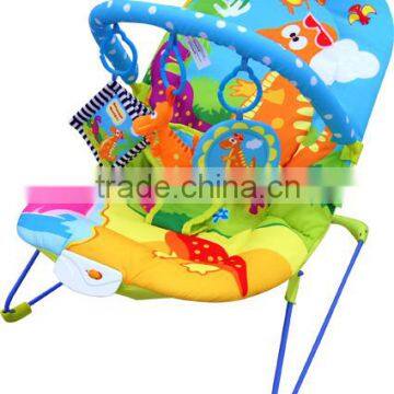 Dinosaur World Baby Bouncer, light weighted musical baby rocker cradles with lovely toys